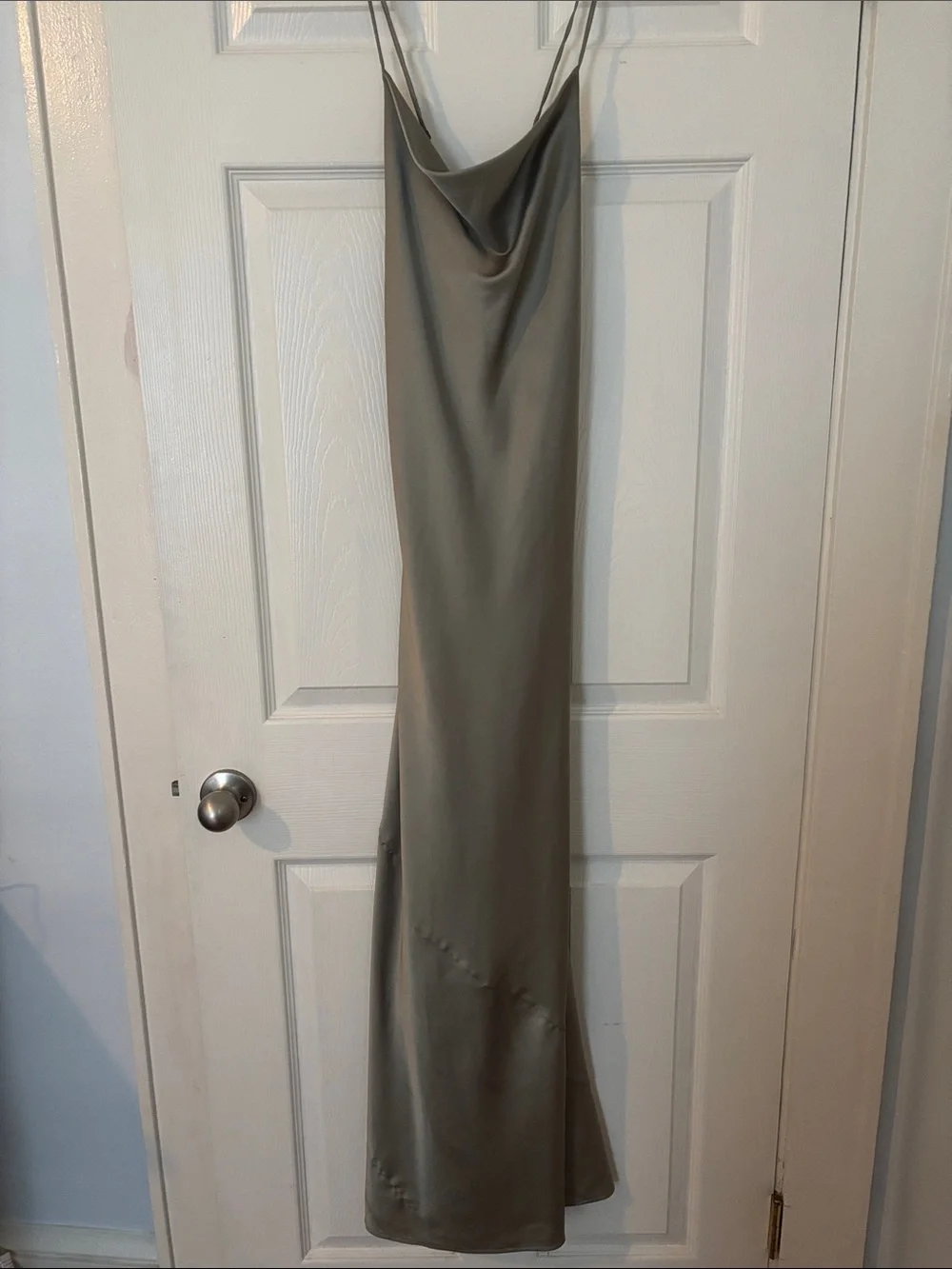 Show Me Your Mumu: Tuscany Maxi Slip Dress in Sage Green - Picture 1 of 5